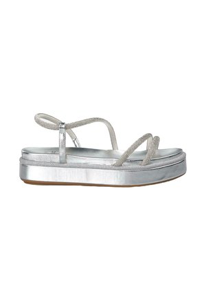 Platform sandals - plateado