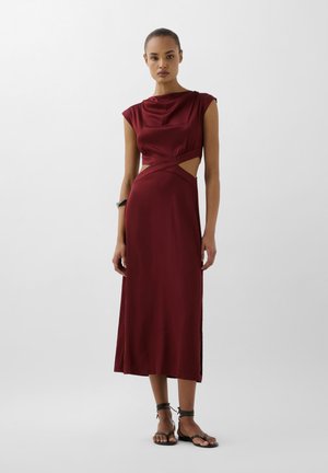 Scalpers SIDEOPEN - Vestido camisero - burgundy