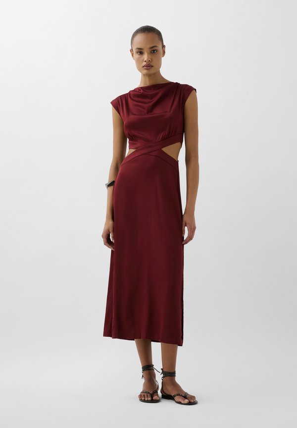 SIDEOPEN - Blusenkleid - burgundy