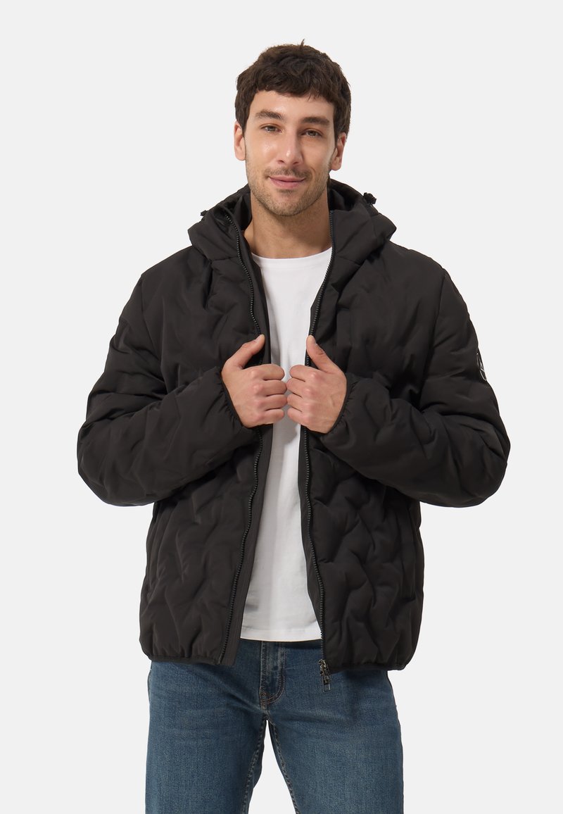 CASH-MERE CASH-MERE PADDED JACKET MIT KAPUZE - Zimní bunda - schwarz