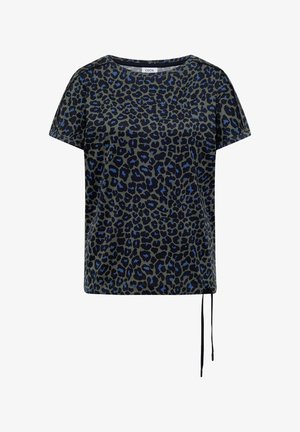 Cecil, T-SHIRT MIT BOAT NECK UND LEO-MUSTER - T-shirt imprimé - dried olive green