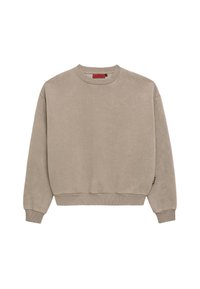 UNISEX OVERSIZED CREW NECK - Sportinis megztinis - sand stone washed