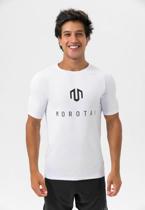 T-shirts med print - weiß