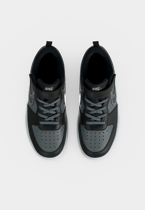Nike COURT BOROUGH SHINE UNISEX - Trainers - black/metallic silver-coloured/smoke grey — photo 5