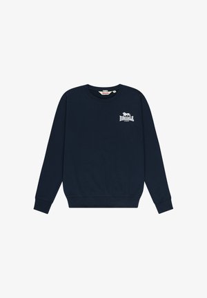 Lonsdale, LONSDALE HERREN RUNDHALS SWEATSHIRT SCHMALE PASSFORM LONGRIDGE - Sweater - dark navy white