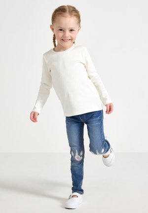Lindex TROUSERS SARA UNICORN - Slim fit jeans - denim
