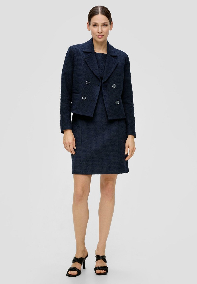 S.Oliver BLACK LABEL Damen Etui Kleid, Bouclé