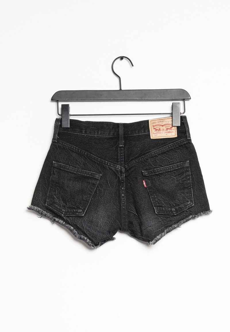 Levi's® Denim shorts black (Pre-owned) Zalando