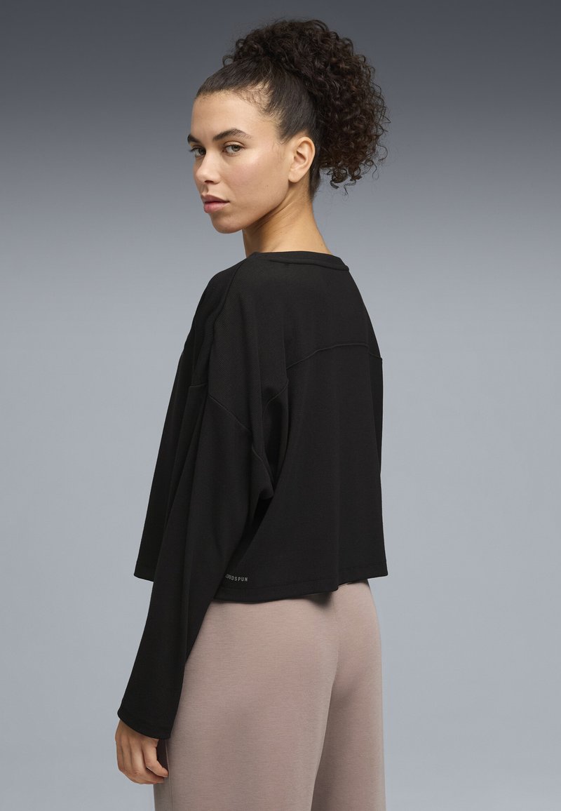 Puma CLOUDSPUN SLOUCH BOXY - Top s dlouhým rukávem - black