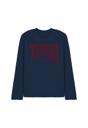 MARVEL THOR TEXT - Langarmshirt - dark blue