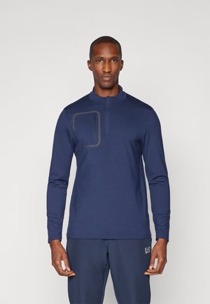TECH 1/4 ZIP - Long sleeved top - deep navy