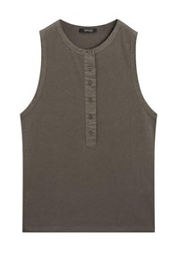 WITH CONTRAST TRIM DETAIL  - Débardeur - khaki