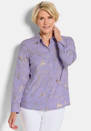 MIT METALLIC PRINT - Hemdbluse - lilac patterned