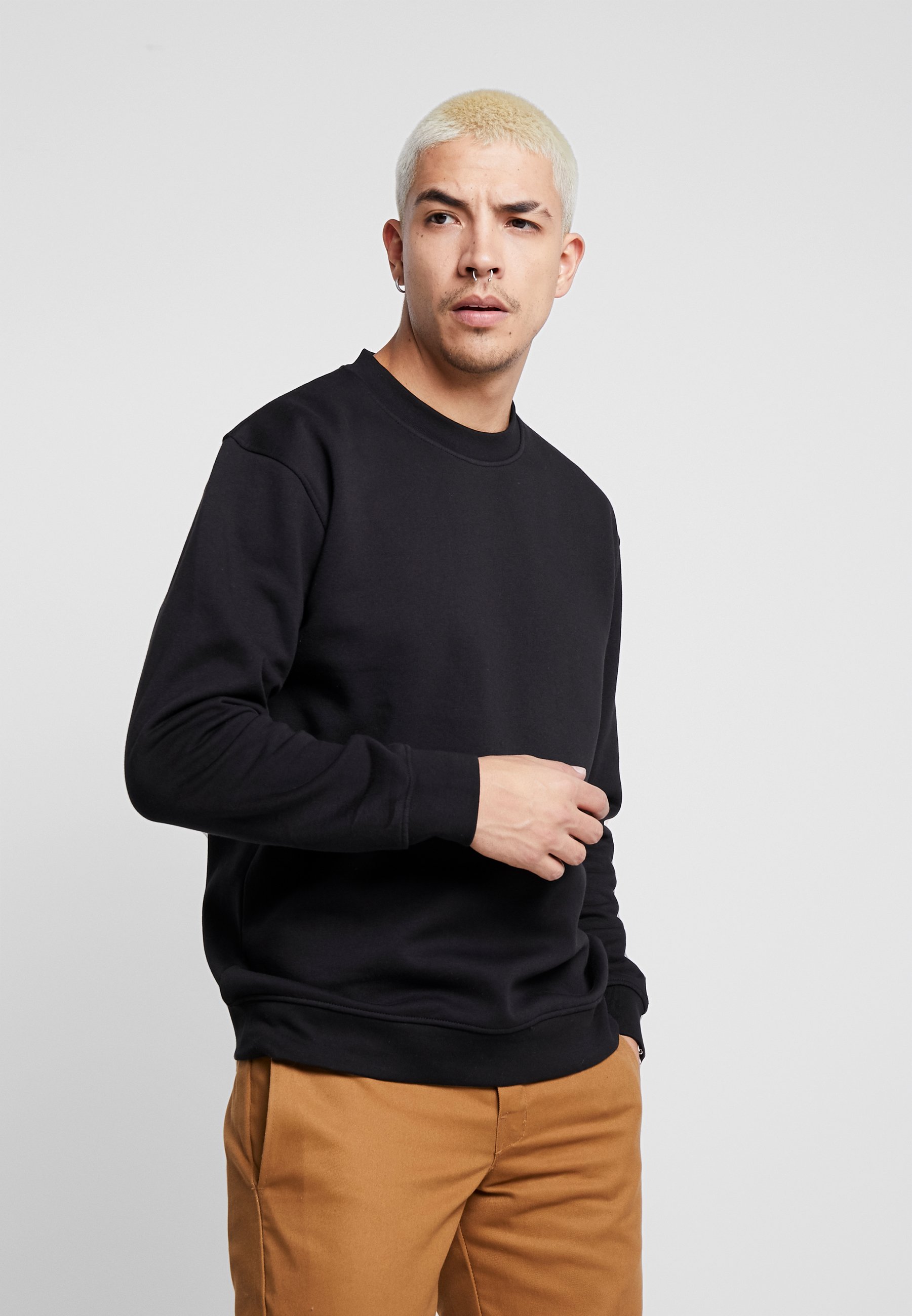 Common Kollectiv FLASH CREW NECK SWEATER Sweatshirt Common Kollectiv FLASH CREW NECK SWEATER - Sweatshirt - black