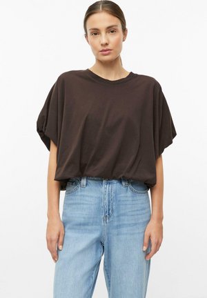 s.Oliver, T-SHIRT - T-shirt con stampa - dunkelbraun