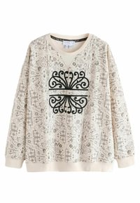Mikina - cream map print