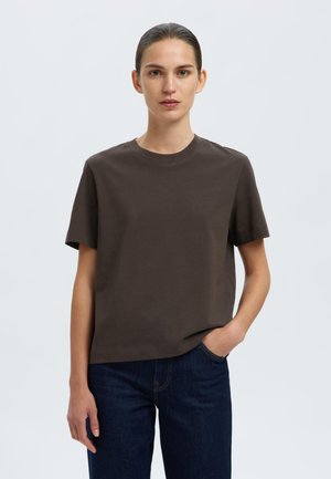 Selected Femme SLFESSENTIAL BOXY TEE - Lihtne T-särk - delicioso