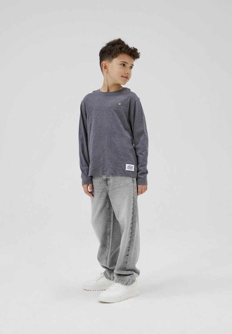 Name it - STRAIGHT FIT - Široke kavbojke - light grey denim, Povečajte