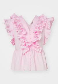 YAS YASRUNA RUFFLE - Blouse - cherry blossom/donkerroze - Zalando.nl