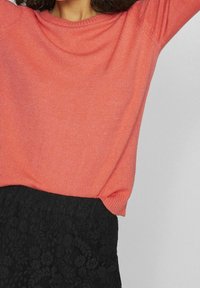 VILA Strickpullover - coral