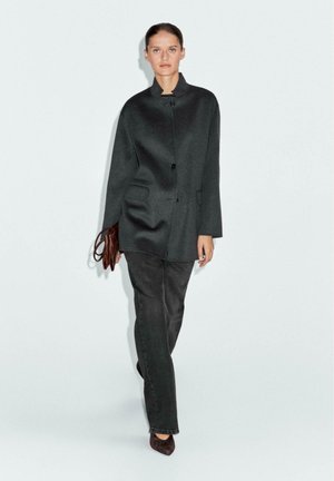 HIGH NECK - Kort kappa / rock - dark grey