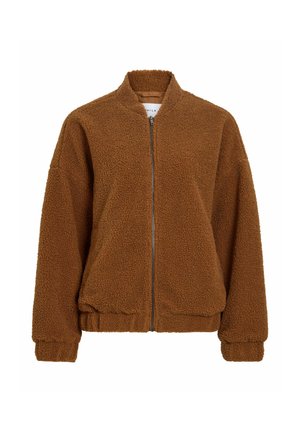 VILA, BOMBER JACKET VIADA TEDDY - Veste polaire - toffee