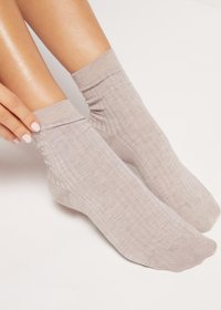 Calzedonia SHORT - Strømper - sabbia mel