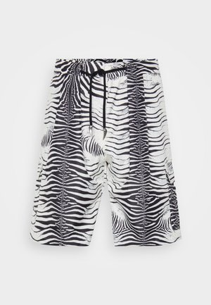 Roberto Cavalli MINI ZEBRA SEA CARGO - Short de bain - white/black