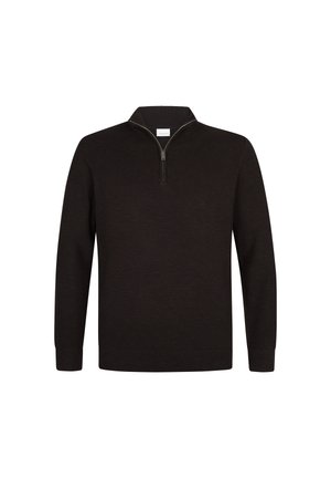 PROFUOMO THE STRUCTURE BASIC HALF ZIP - Pullover - dark brown