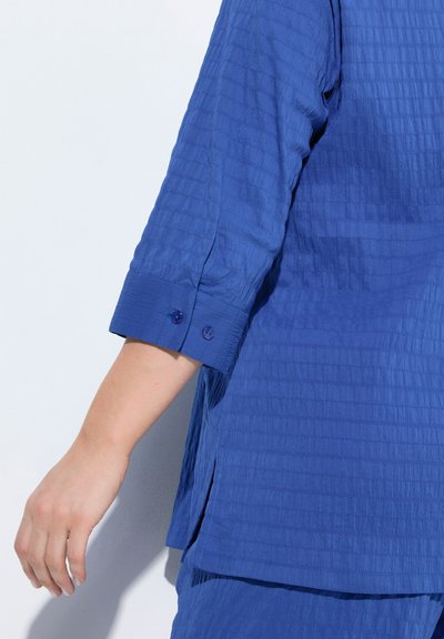 Tunique-blouse Ulla Popken Taille 48 Bleu - Style D'affaires, Coupe Ample, Occasion Très Bon état