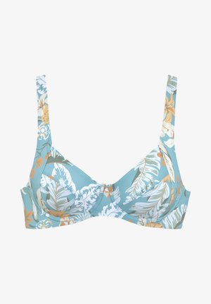 Sunseeker, Bikini top - aquablau bedruckt