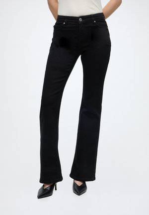 Gina Tricot, HOLY - Дънки с разкроени крачоли - black