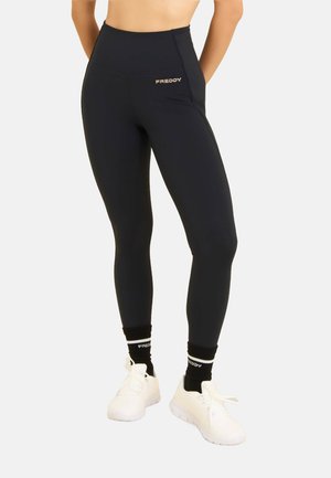 A VITA ALTISSIMA CON DOPPIA TASCA IN VITA - Leggings - black