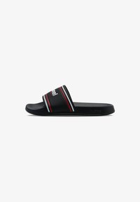 Selected, black white red