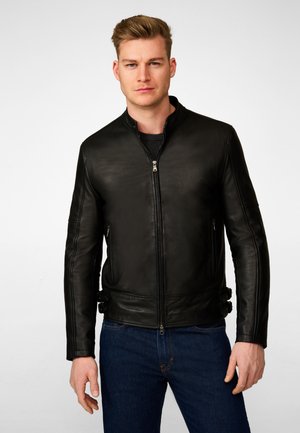 BAKU - Leather jacket - schwarz