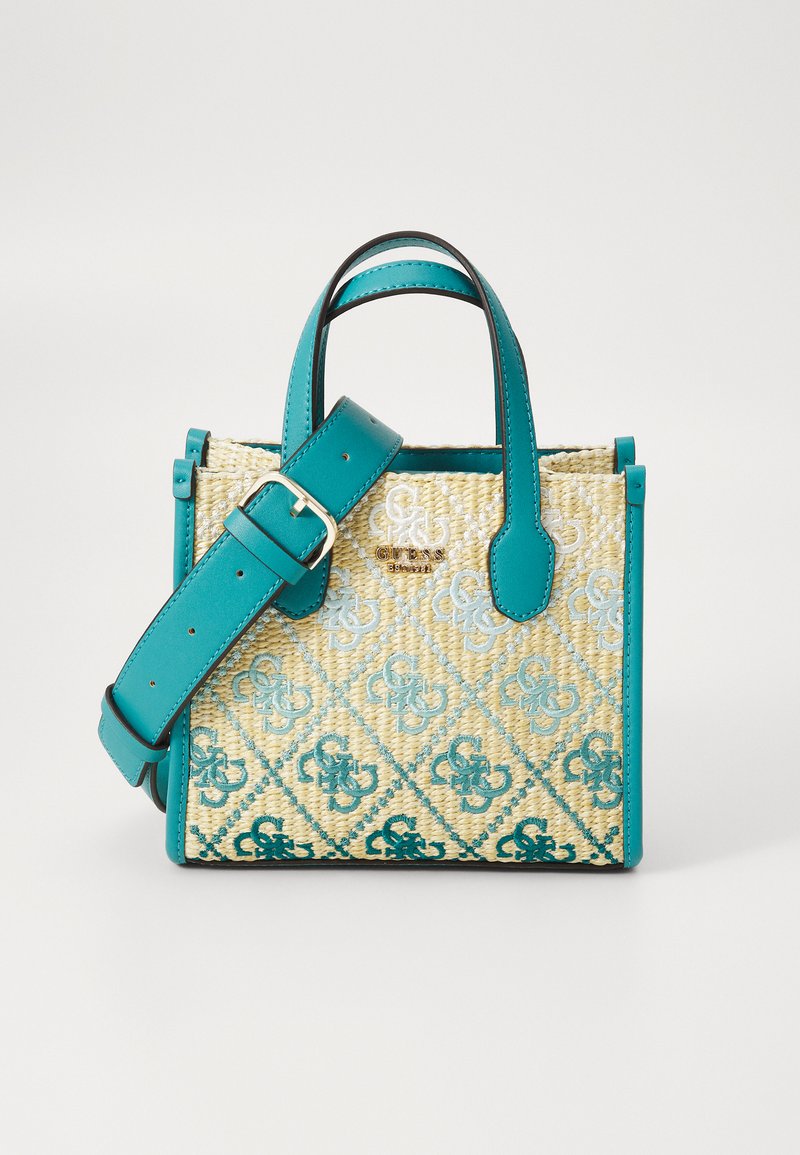 Borsa Tote Guess Silvana 2 Scomparti - Argento, Tracolla Regolabile, Design Elegante - Foto 5