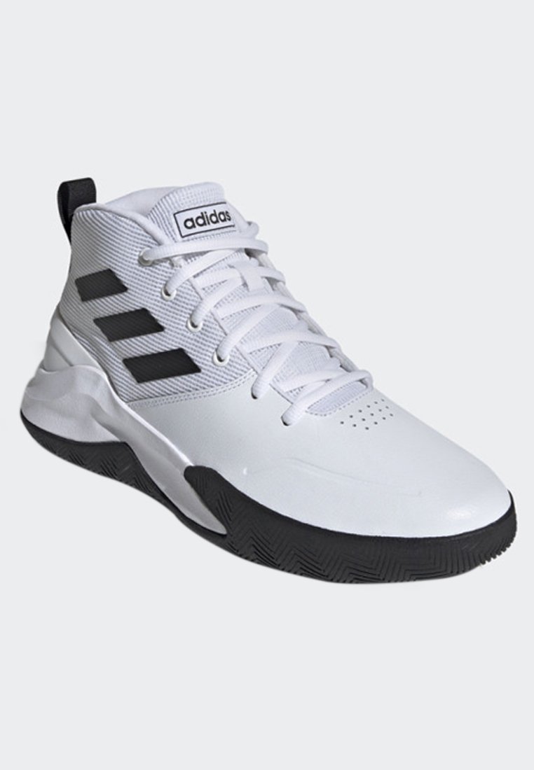 adidas Performance OWNTHEGAME 2.0 K Wit / Zwart - Gratis levering |  Spartoo.nl ! - Schoenen Basketbal Kind € 42,50