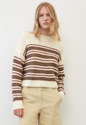 ROUND NECKLINE STRIPE - Maglione - multi/chalky sand