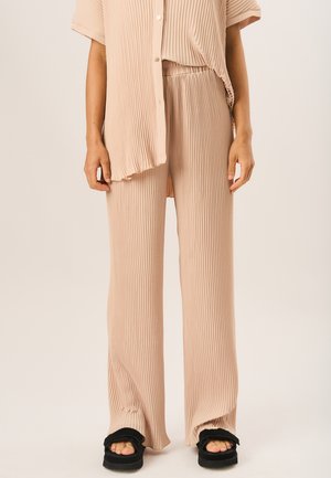 PLISSE WIDE LEG - Pyjamas - beige