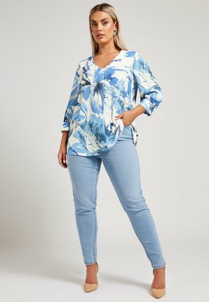 ABSTRACT PRINT PLEAT - Blus - ivory