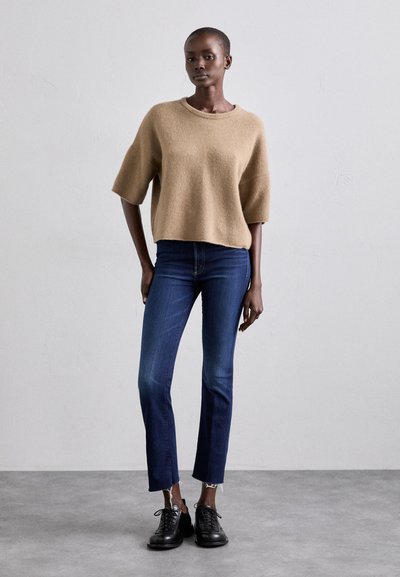 Mother THE HUSTLER FLOOD FRAY - Jean bootcut - dark blue