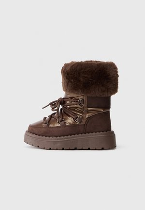 Friboo Bottines à lacets - bronze-coloured