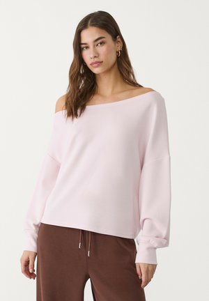 SOFT TOUCH EXPOSED SHOULDER  - Sweatshirt - light pink