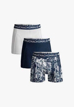 MUCHACHOMALO 3-PACK SOLID - Boxer alsónadrág - print blue white