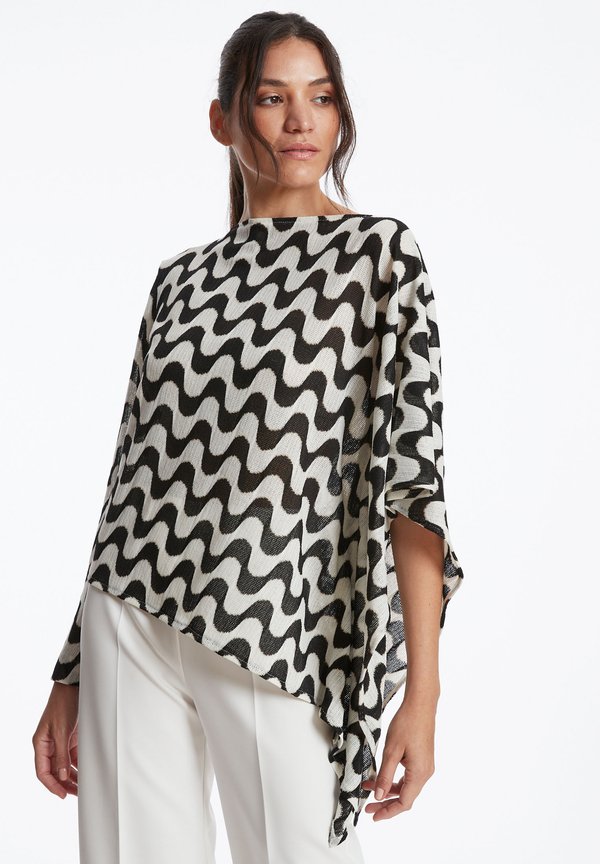 ZORIA - Strickpullover - schwarz weiß