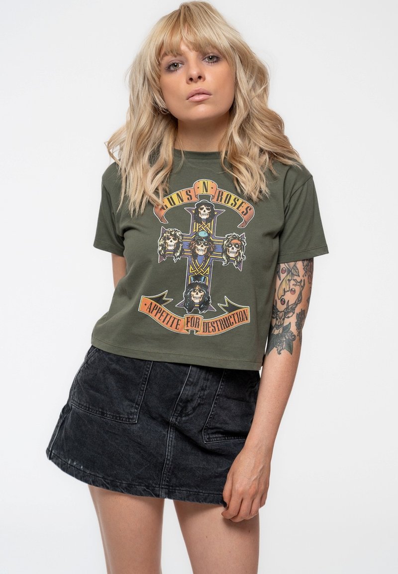 Paradiso Clothing GUNS N' ROSES APPETITE FOR DESTRUCTION - Print T-shirt - green
