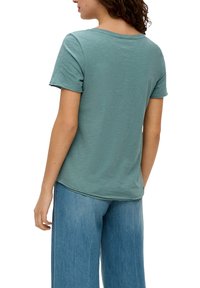 s.Oliver V AUSSCHNITT - T-Shirt basic - helles petrol