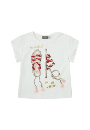 SANDALS - Camiseta estampada - blanco