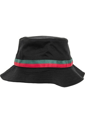 BUCKET - Hoed - black/firered/green