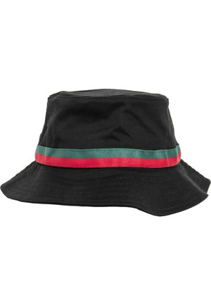 BUCKET - Cappello - black/firered/green